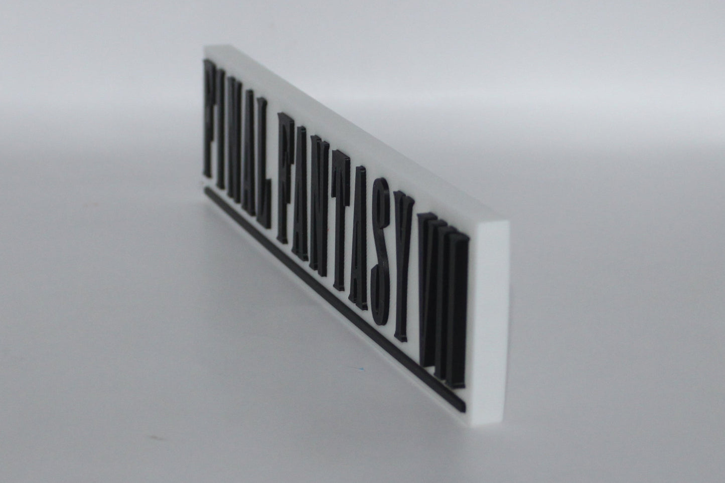Final Fantasy VII 3D printed Logo Sign Wall Desk Shelf Art