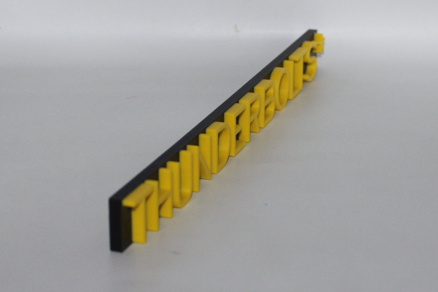 Thunderbolts 3D printed Logo Sign Wall Desk Shelf Art