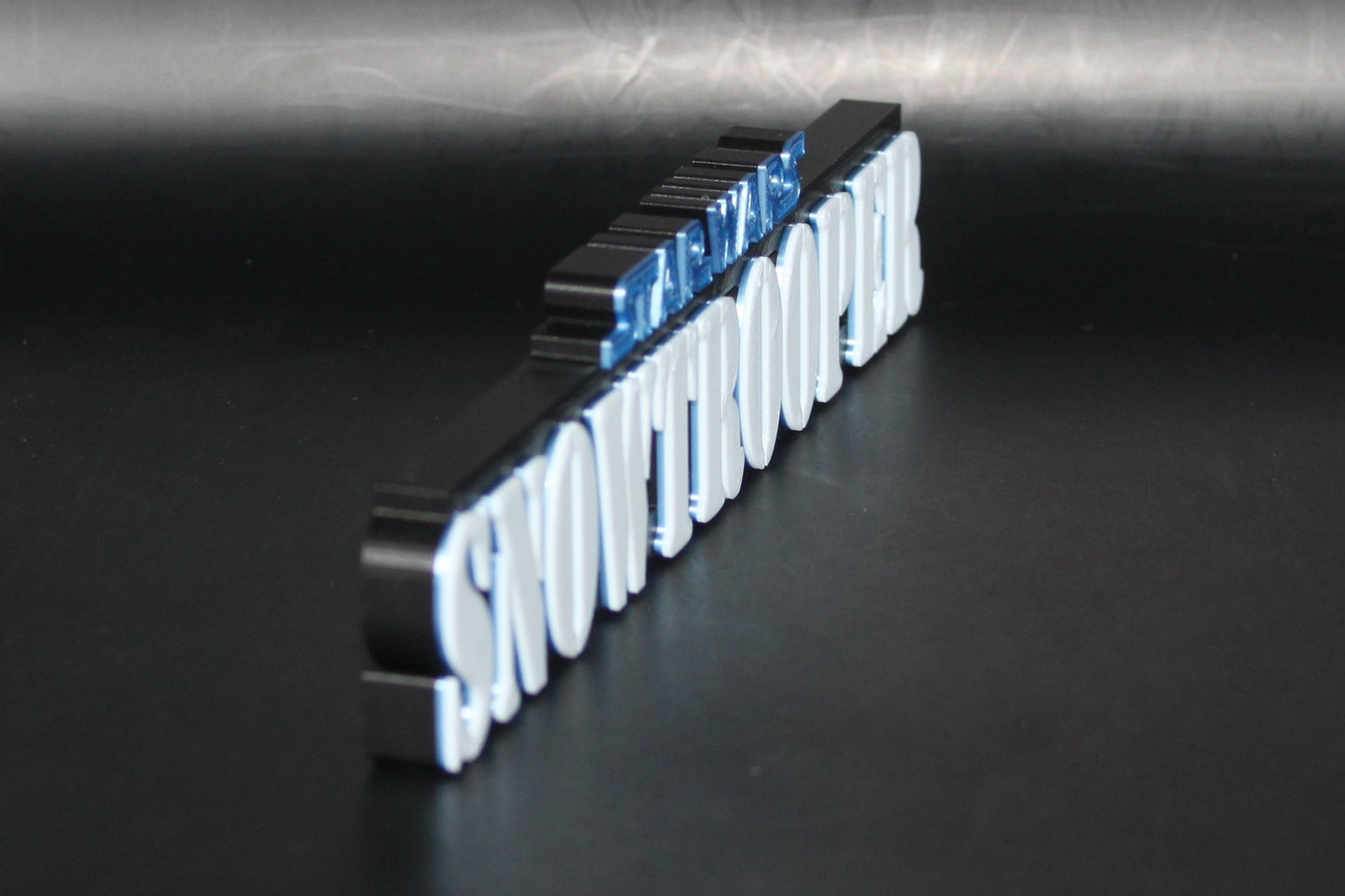 Snow trooper 3D printed Logo Sign Wall Desk Shelf Art