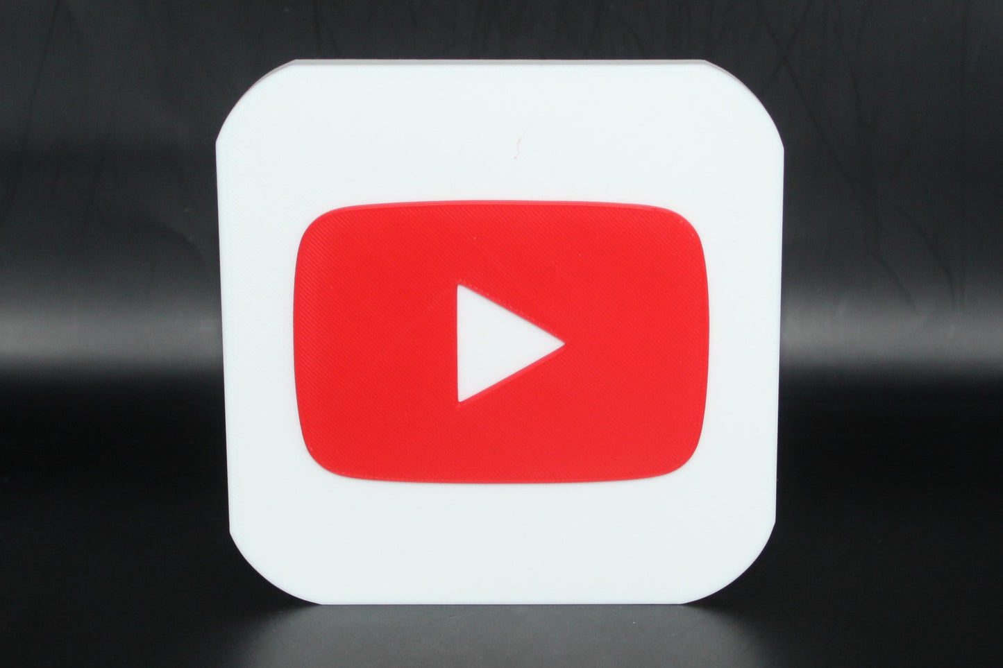 Youtube 3D printed Logo Sign Wall Desk Shelf Art