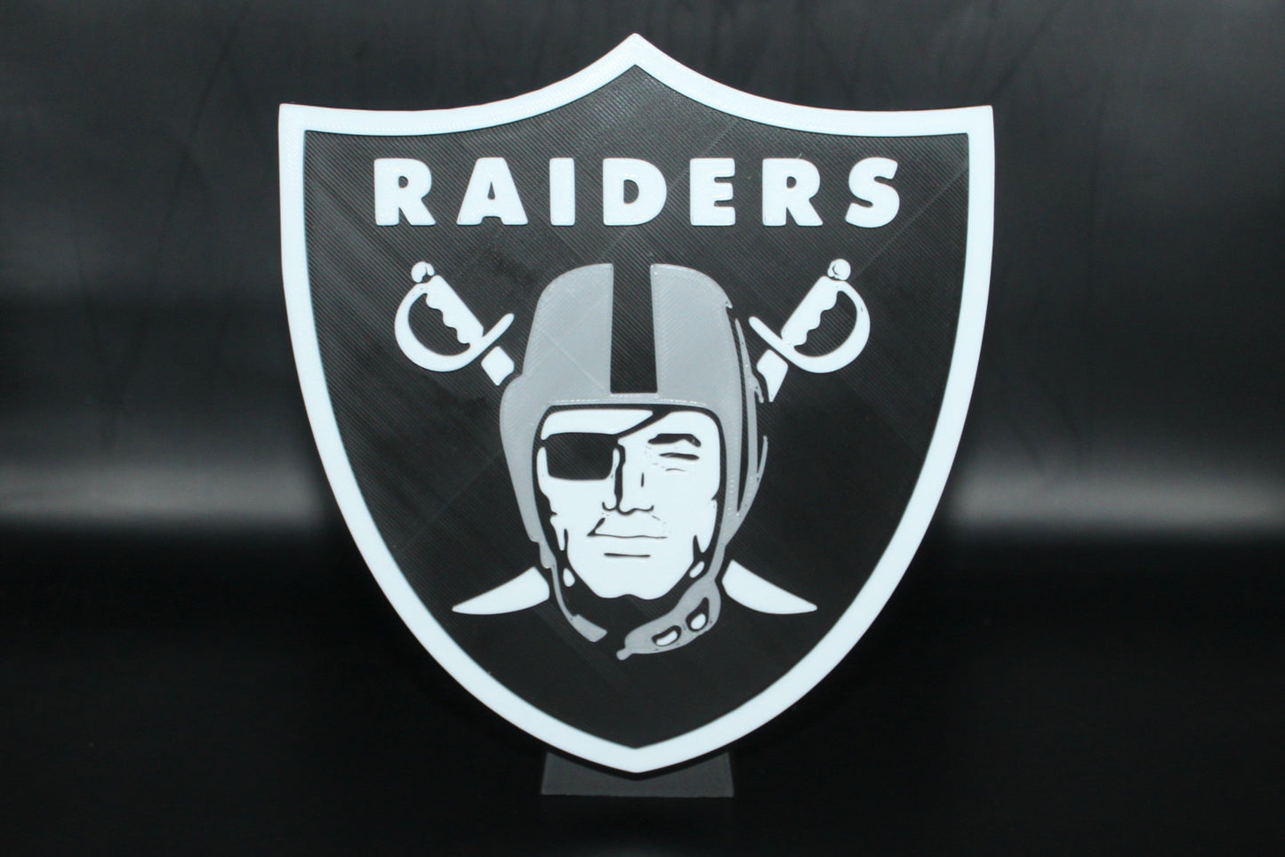 Oakland Raiders, NFL 3D printed Logo, Sign, Wall, Desk, Fridge, Shelf Art
