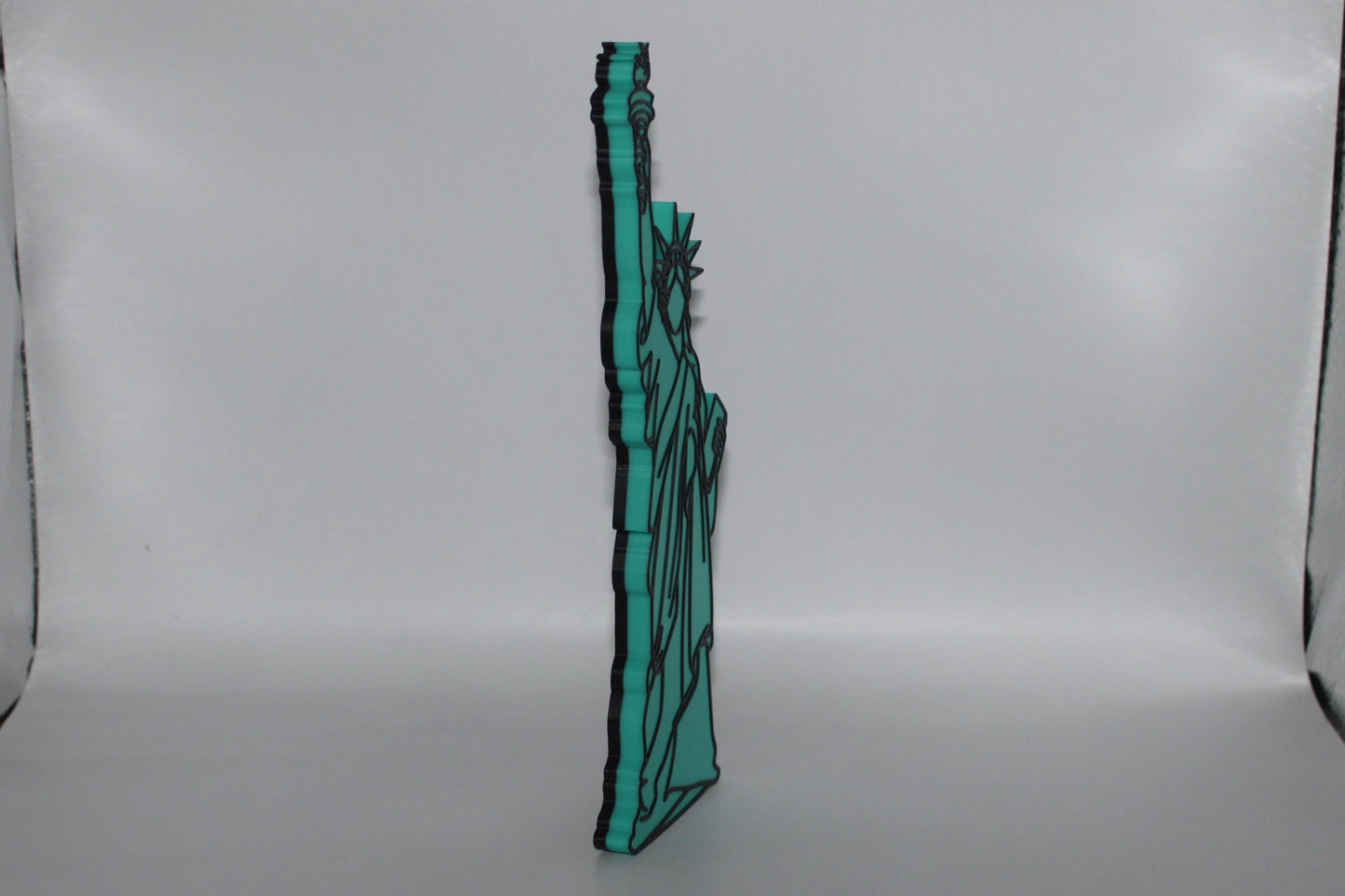 Statue of Liberty 3D printed Logo, Sign, Wall, Desk, Shelf, Fridge, Art