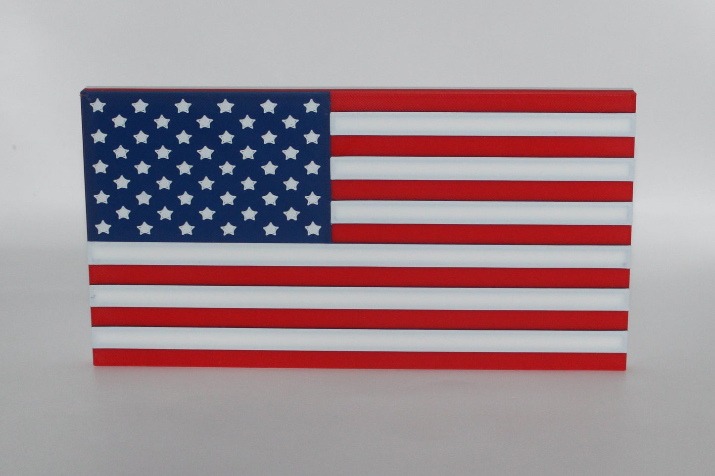 American Flag 3D printed Logo Sign Wall Desk Shelf Art