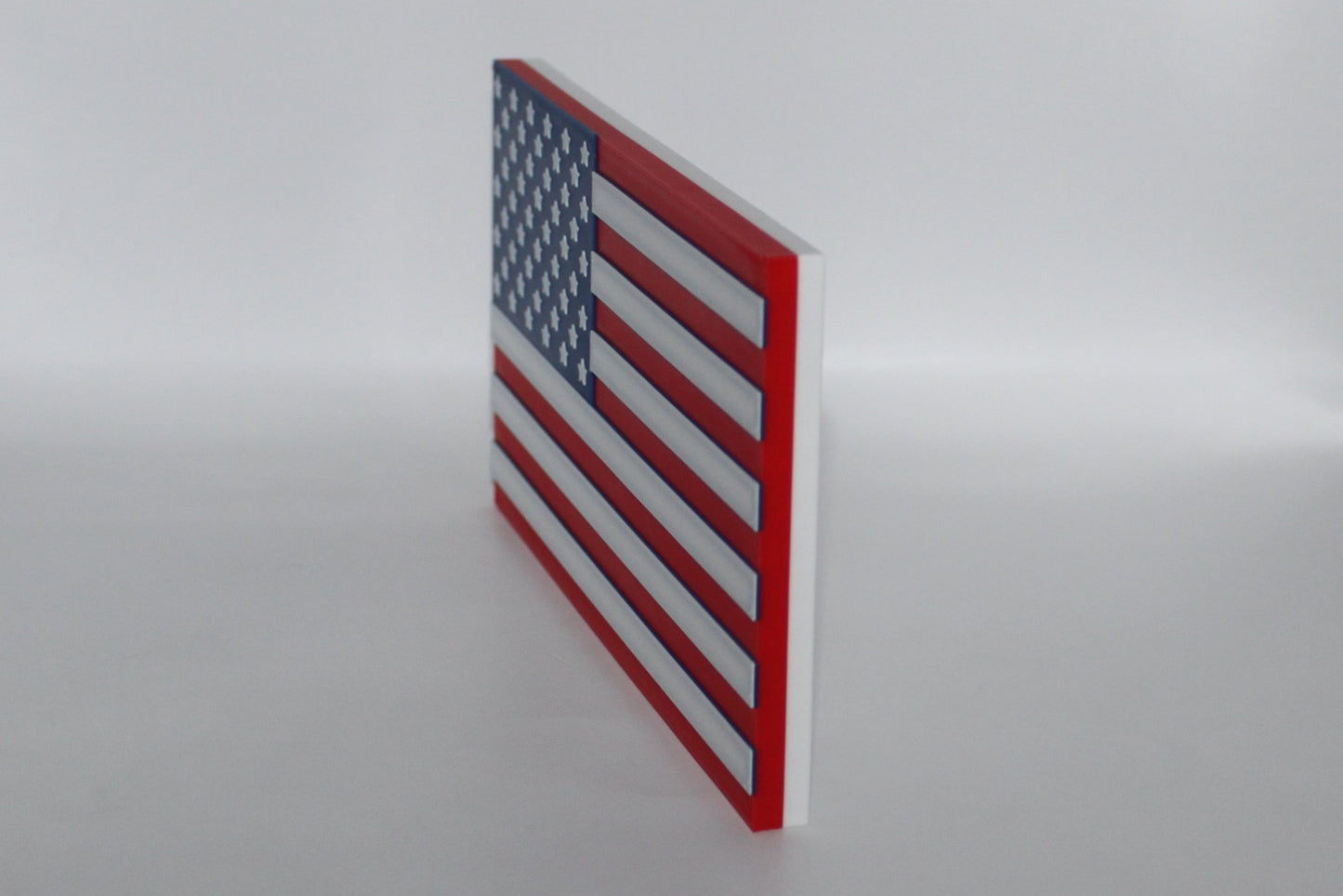 American Flag 3D printed Logo Sign Wall Desk Shelf Art