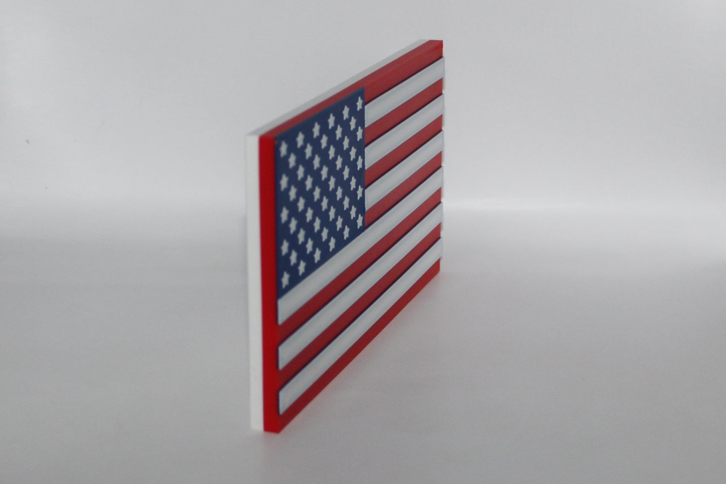 American Flag 3D printed Logo Sign Wall Desk Shelf Art