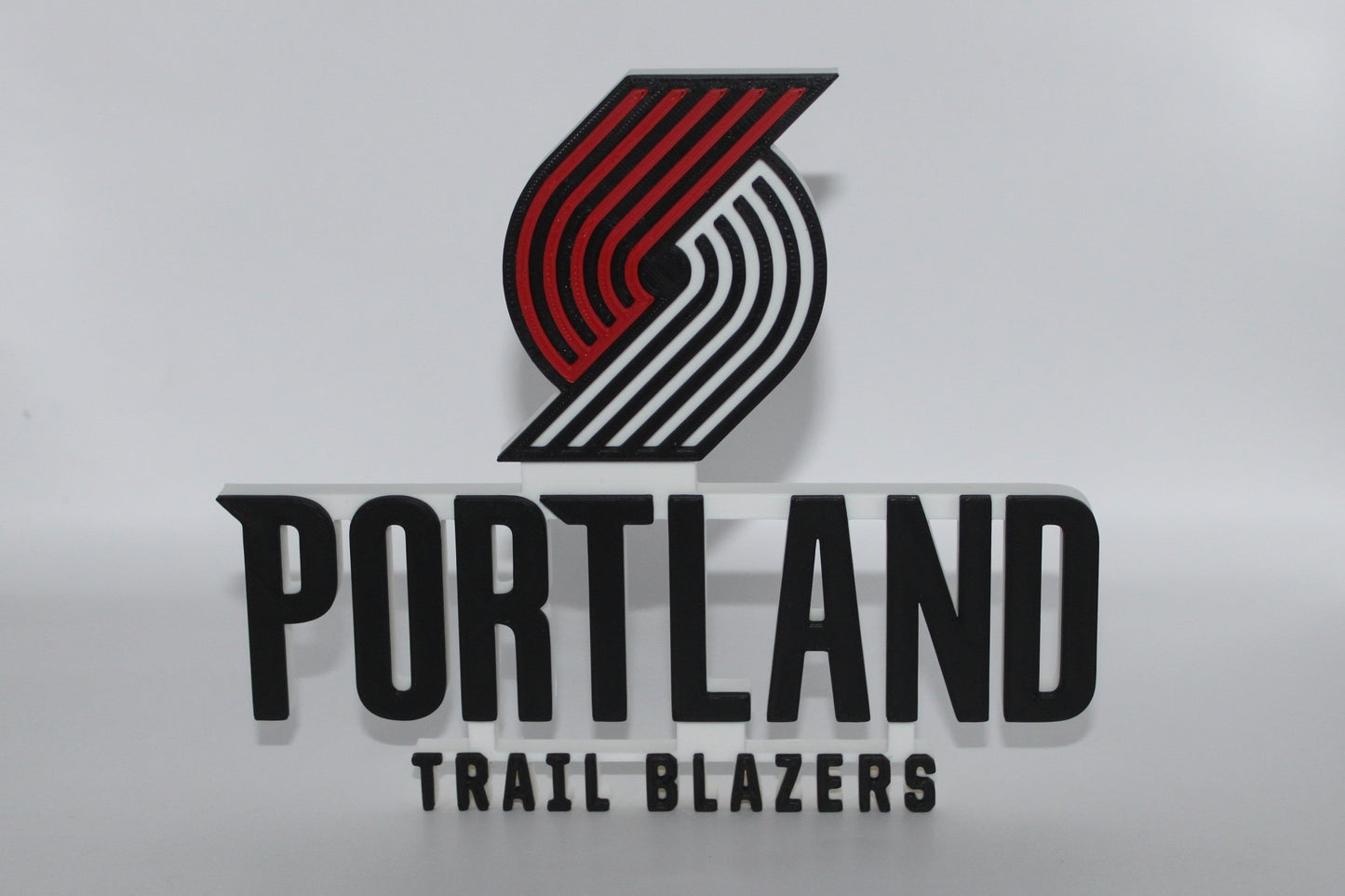Portland Trail Blazers 3D printed Logo Sign Wall Desk Shelf Art