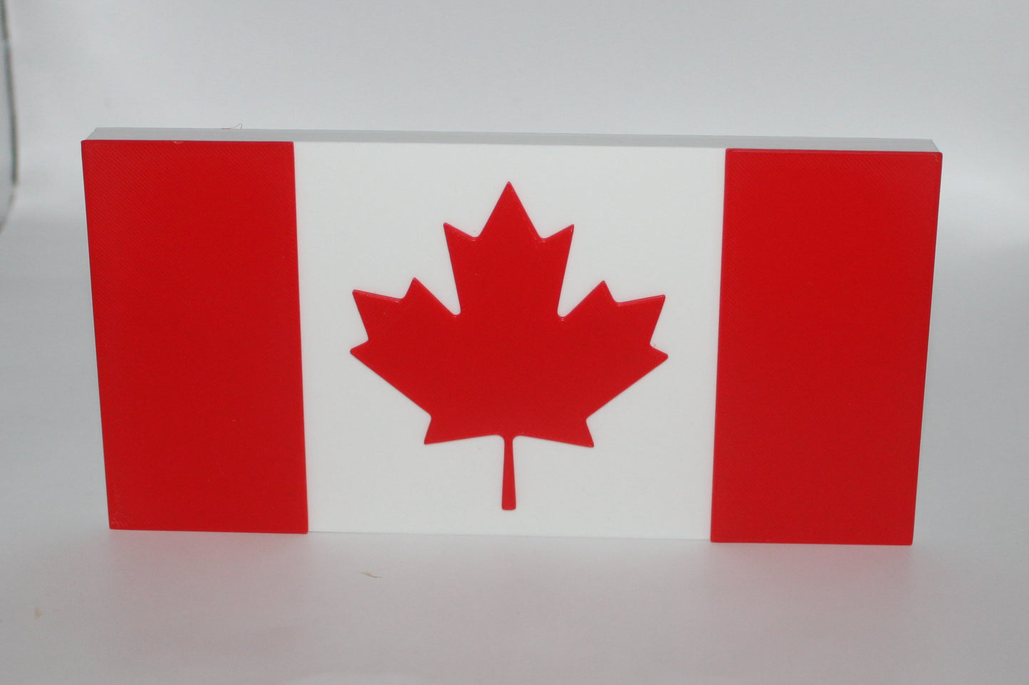 Canada Flag 3D printed Logo Sign Wall Desk Shelf Art