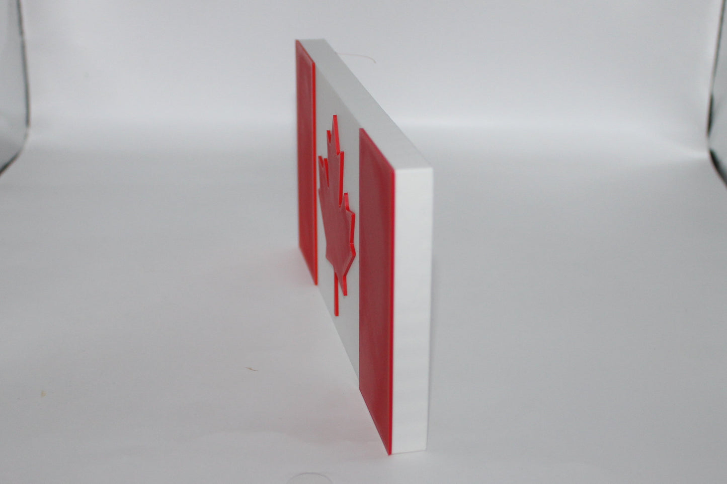Canada Flag 3D printed Logo Sign Wall Desk Shelf Art