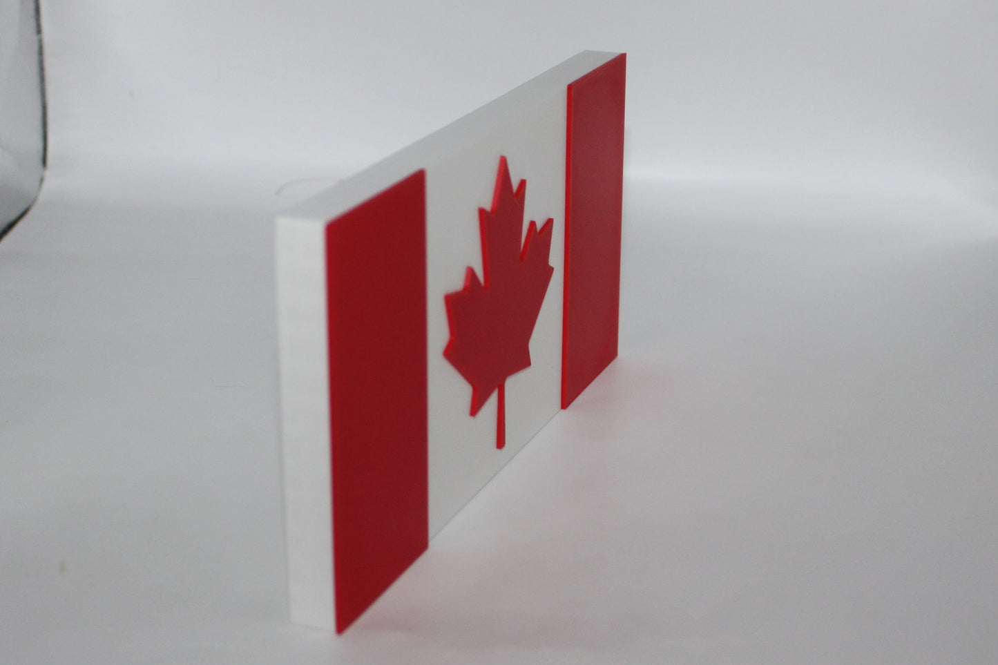 Canada Flag 3D printed Logo Sign Wall Desk Shelf Art