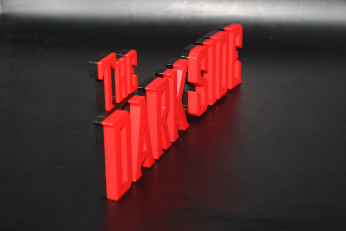 Dark Side 3D printed Logo Sign Wall Desk Shelf Art