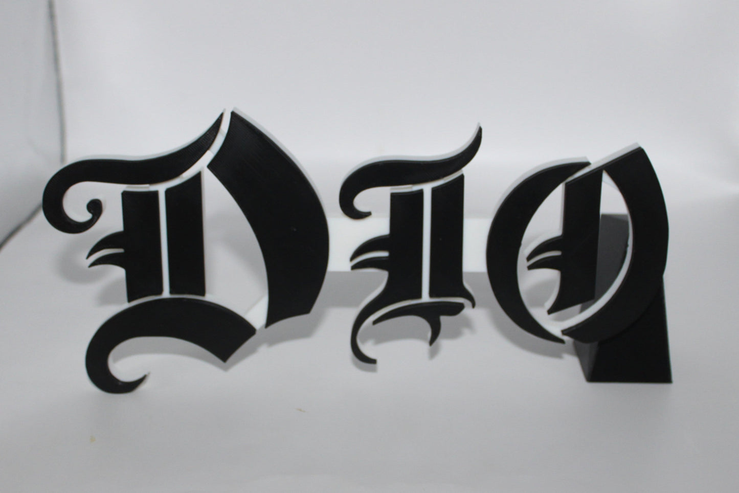 Dio 3D printed Logo Sign Wall Desk Shelf Art