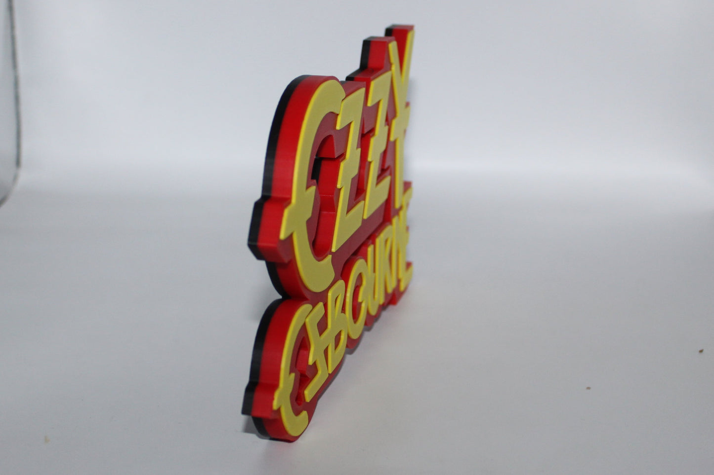 Ozzy Ozbourne 3D printed Logo Sign Wall Desk Shelf Art