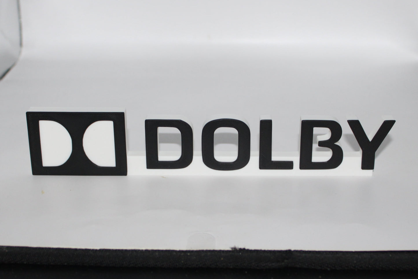 Dolby 3D printed Stand Desk Shelf Art