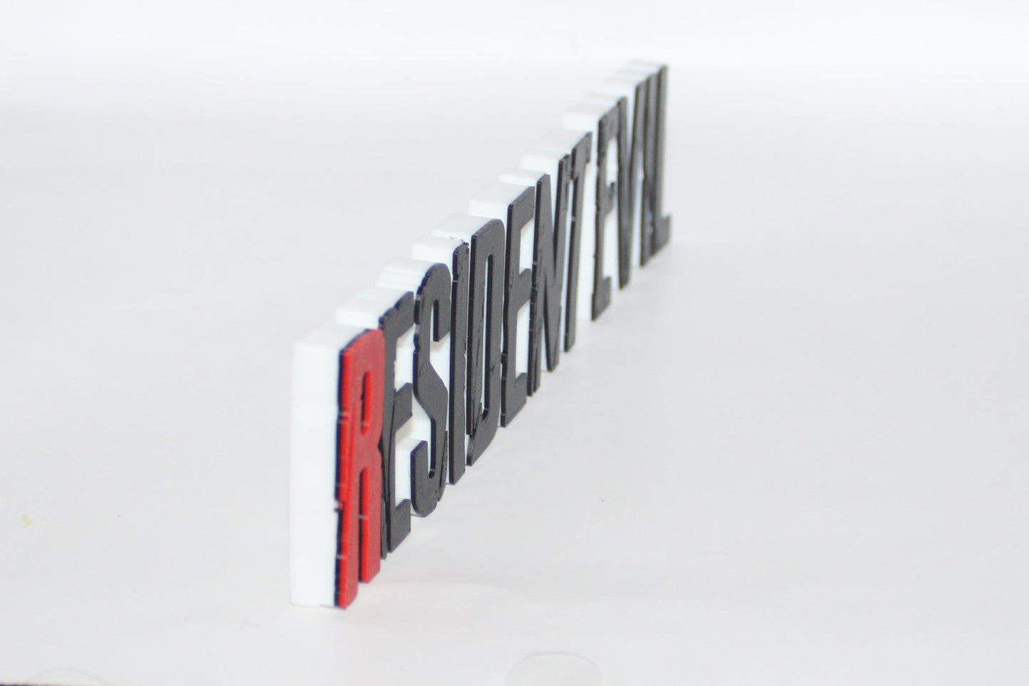 Resident Evil 3D printed Logo Sign Wall Desk Shelf Art