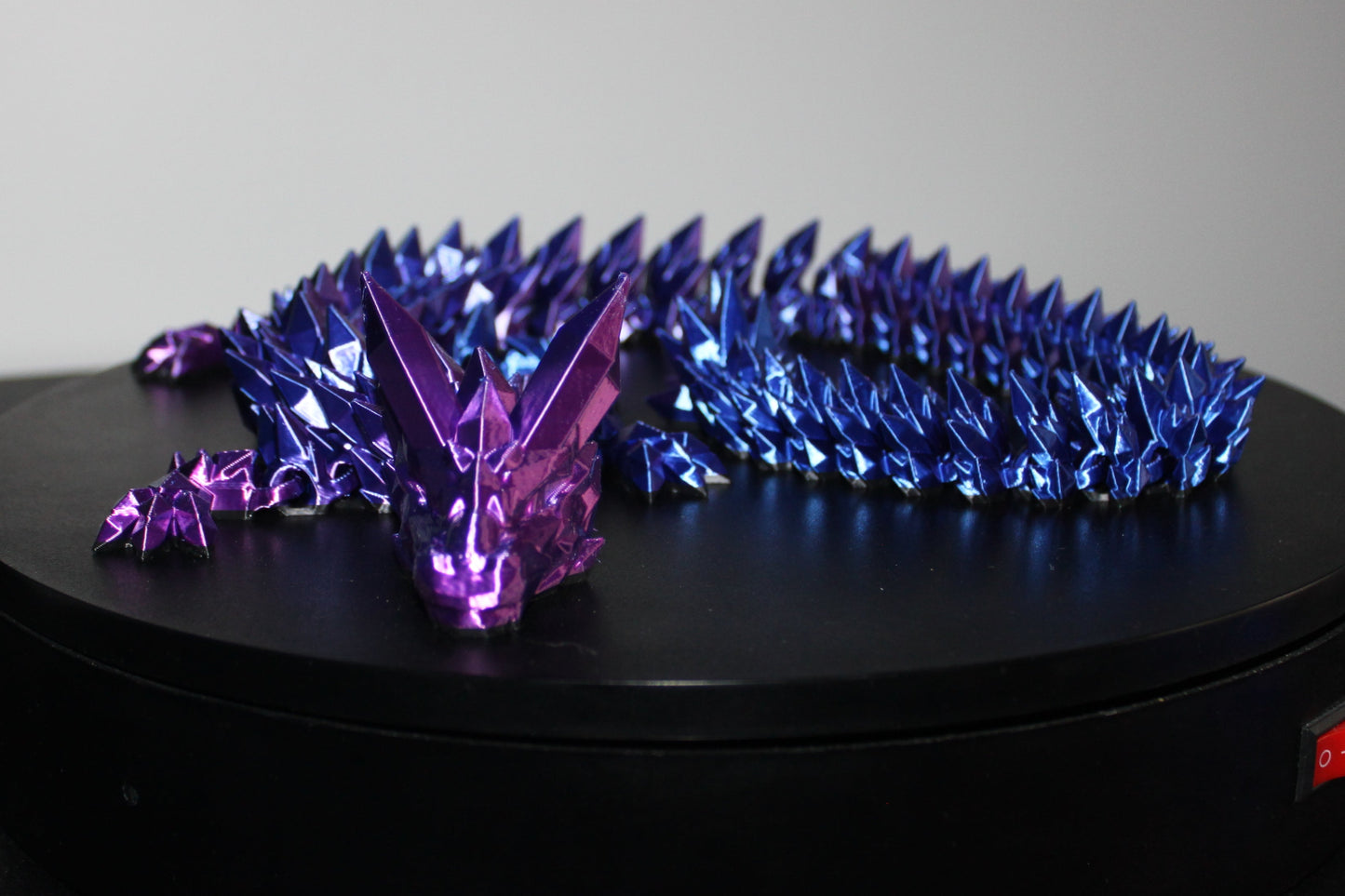 Crystal Dragon 3D printed Logo Sign Wall Desk Shelf Art