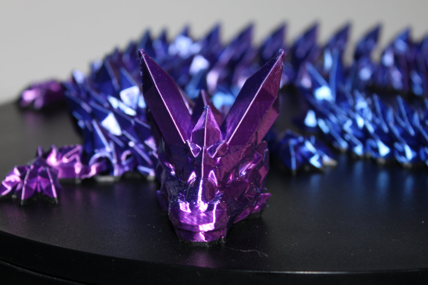Crystal Dragon 3D printed Logo Sign Wall Desk Shelf Art