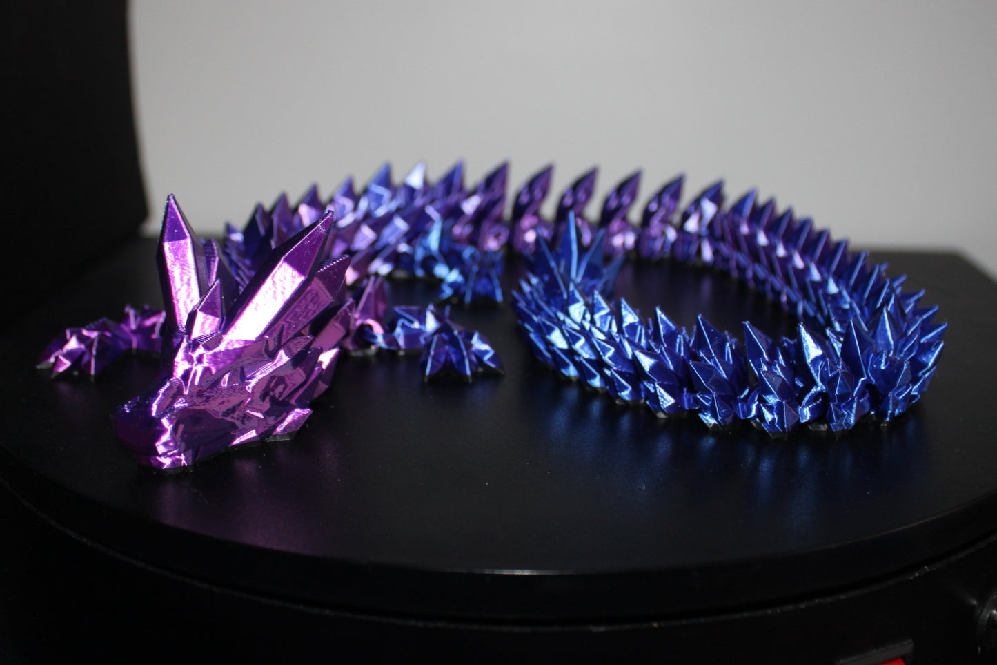 Crystal Dragon 3D printed Logo Sign Wall Desk Shelf Art