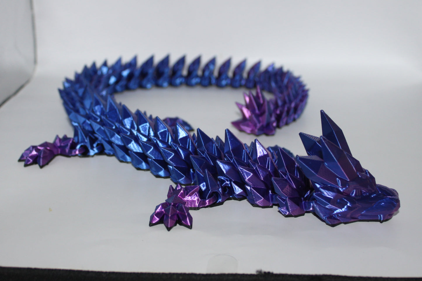 Crystal Dragon 3D printed Logo Sign Wall Desk Shelf Art