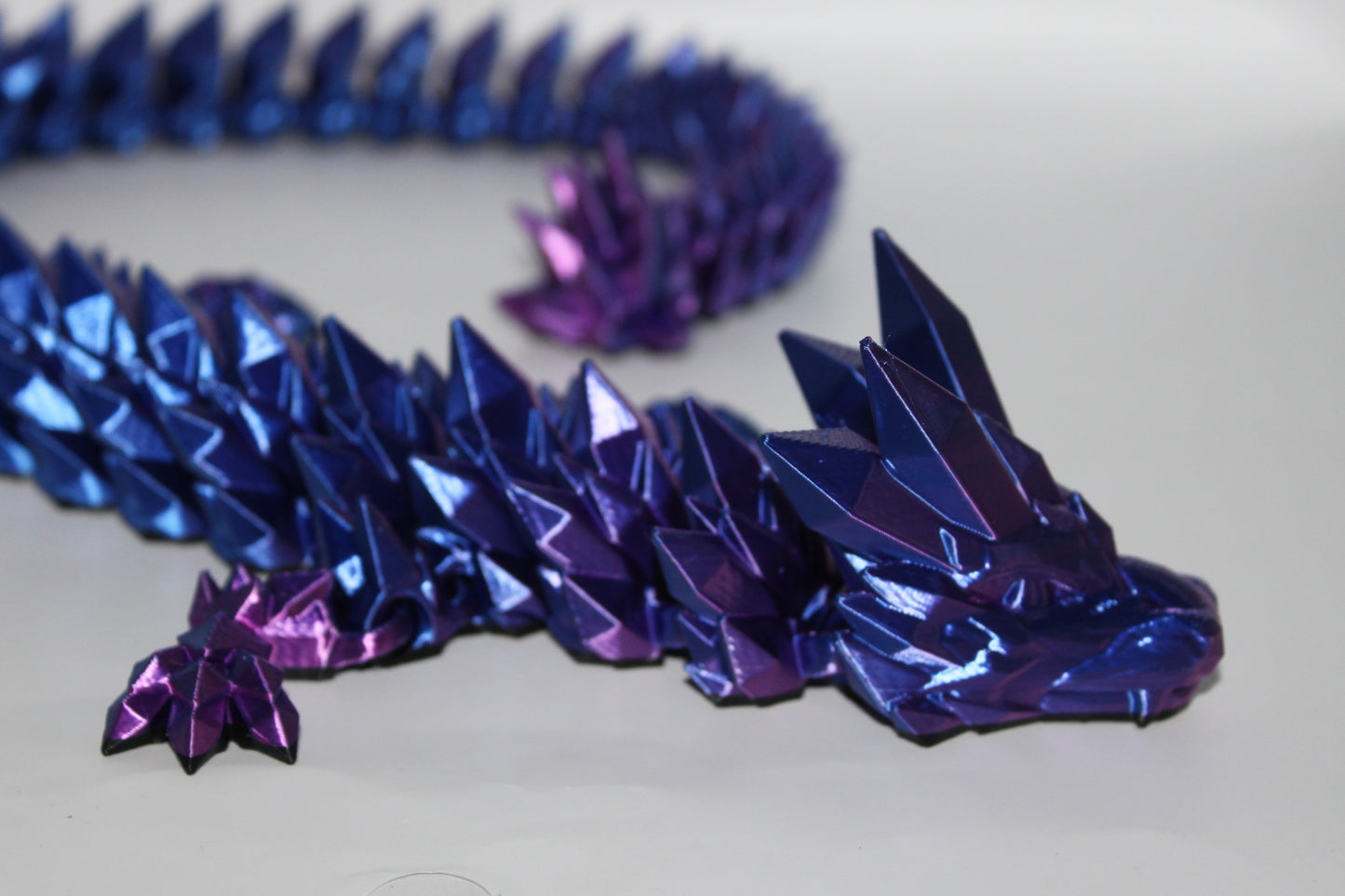 Crystal Dragon 3D printed Logo Sign Wall Desk Shelf Art
