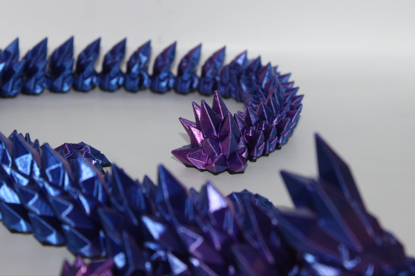 Crystal Dragon 3D printed Logo Sign Wall Desk Shelf Art