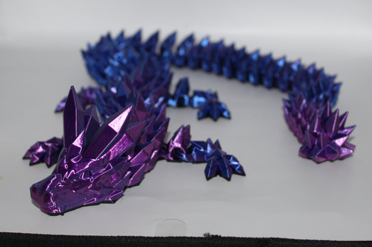 Crystal Dragon 3D printed Logo Sign Wall Desk Shelf Art