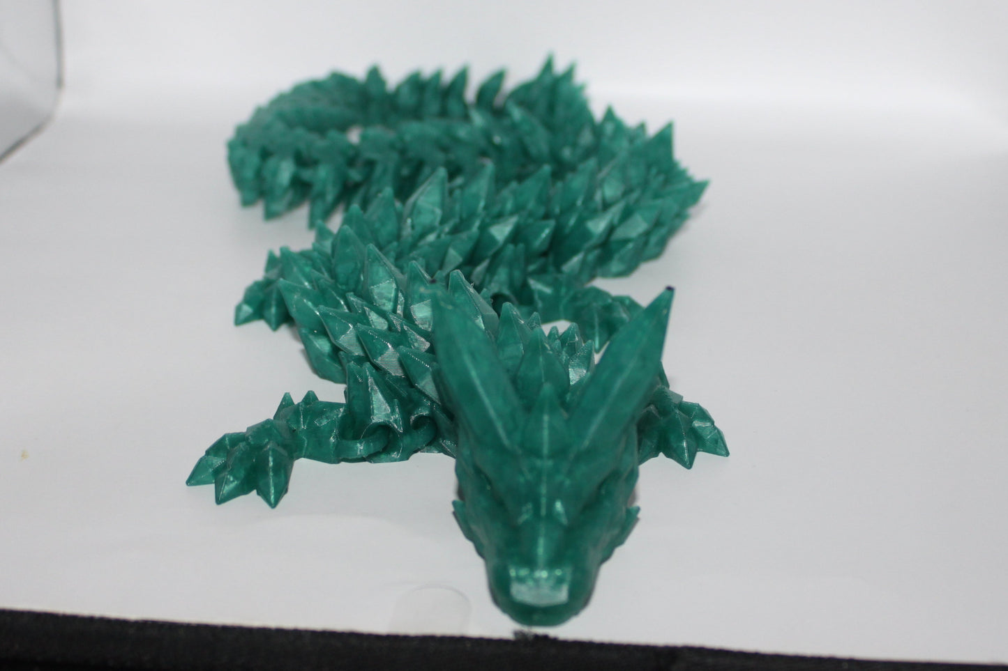Crystal Dragon 3D printed Logo Sign Wall Desk Shelf Art