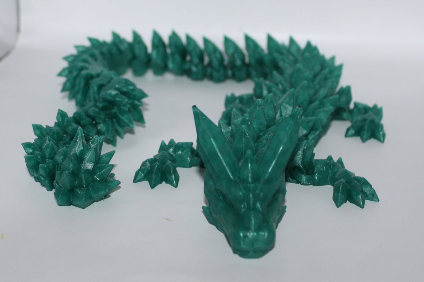 Crystal Dragon 3D printed Logo Sign Wall Desk Shelf Art
