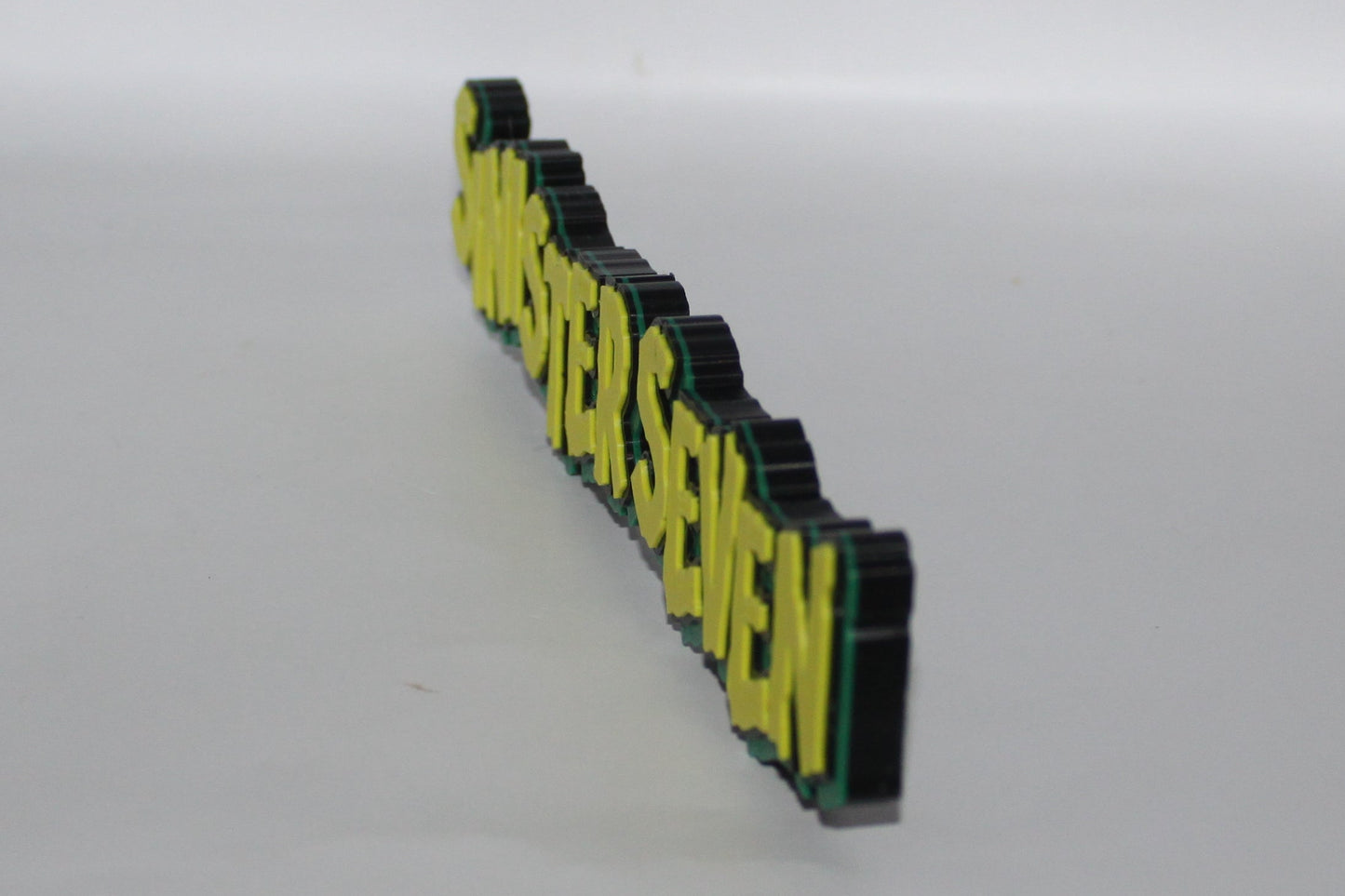 Sinister Seven 3D printed Logo Sign Wall Desk Shelf Art