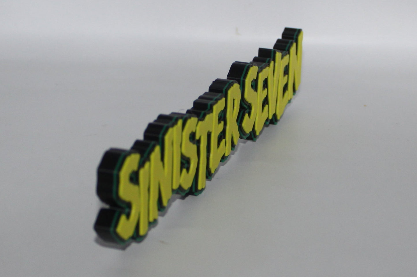 Sinister Seven 3D printed Logo Sign Wall Desk Shelf Art