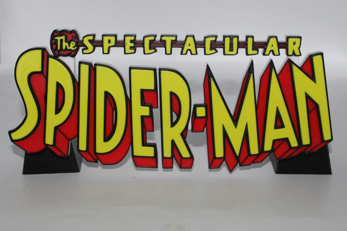 The Spectacular Spider-Man 3D printed Logo Sign Wall Desk Shelf Art