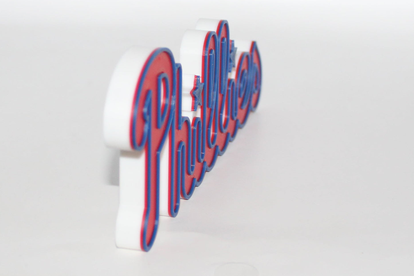 Philadelphia Phillies, 3D printed Logo, Sign, Wall, Desk, Fridge, Shelf Art