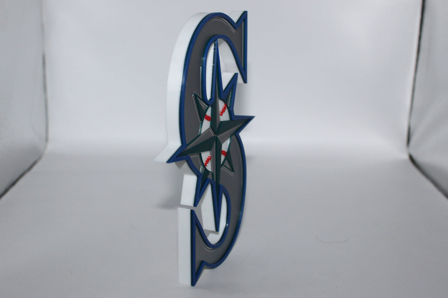 Seattle Mariners, MLB 3D printed Logo Sign Wall Desk Shelf Art