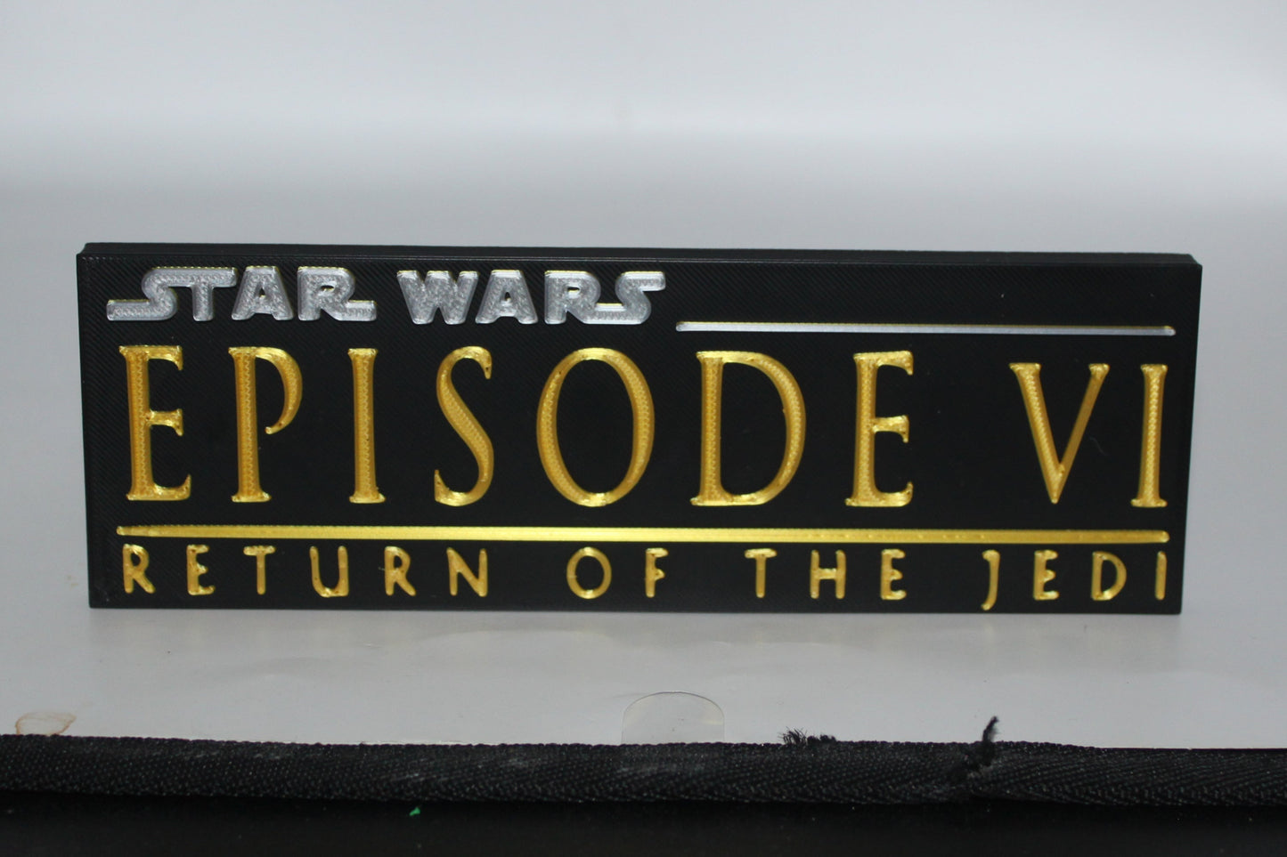 Star Wars, Return of the Jedi, 3D printed Logo Sign Wall Desk Shelf Art