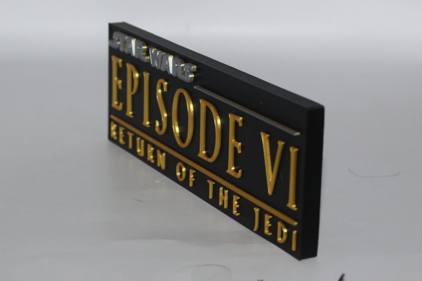 Star Wars, Return of the Jedi, 3D printed Logo Sign Wall Desk Shelf Art