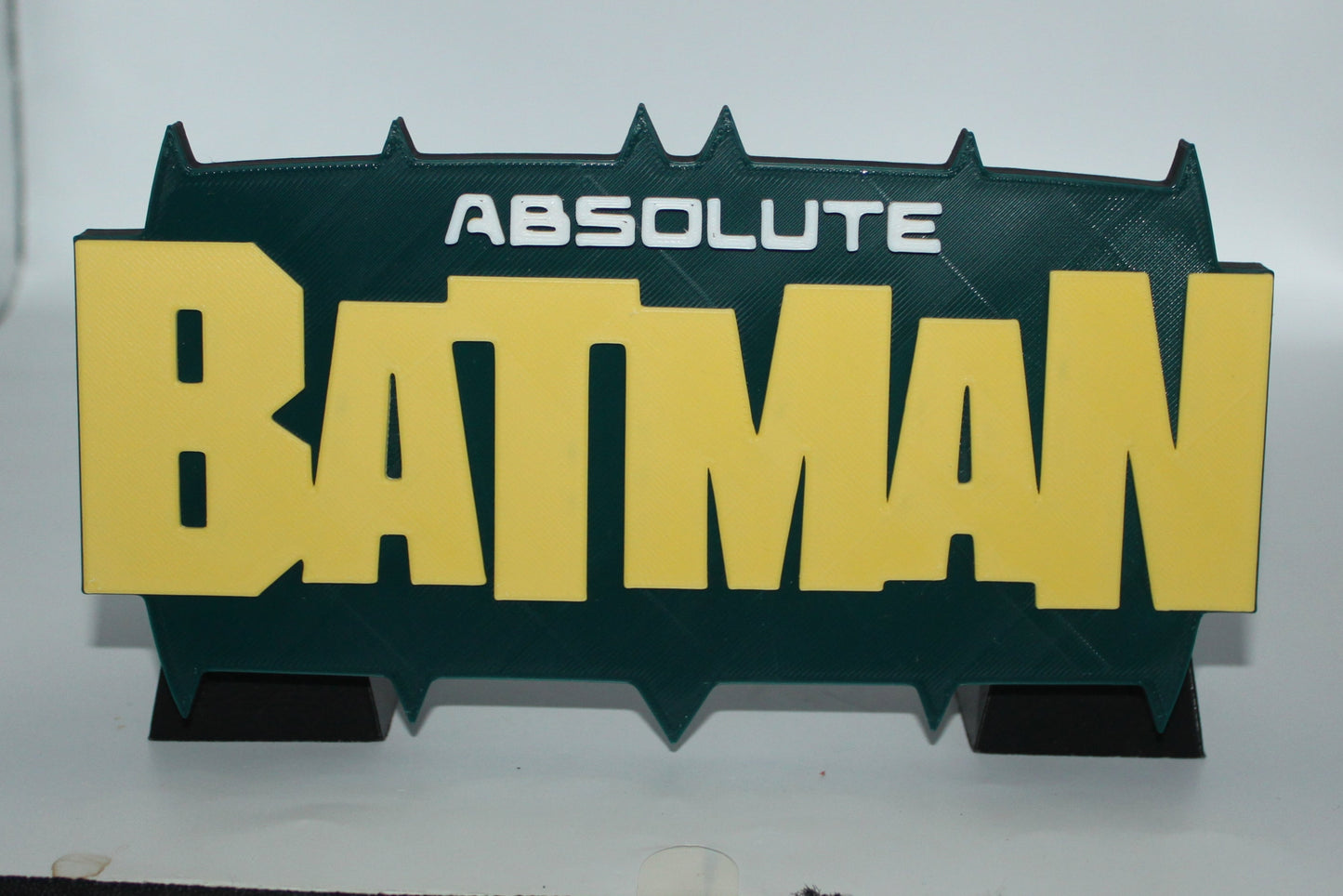 Absolute Batman 3D printed Logo Sign Wall Desk Shelf Art