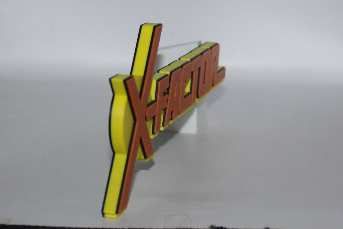 X-Factor 3D printed Logo Sign Wall Desk Shelf Art