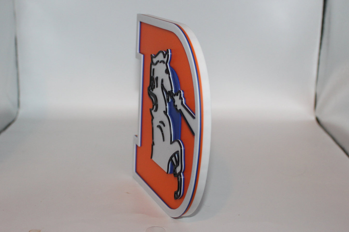 Denver Broncos, Broncos 3D printed Logo Sign Wall Desk Shelf Art