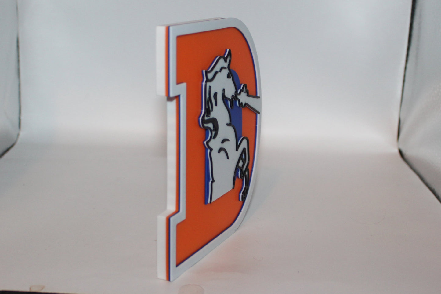 Denver Broncos, Broncos 3D printed Logo Sign Wall Desk Shelf Art
