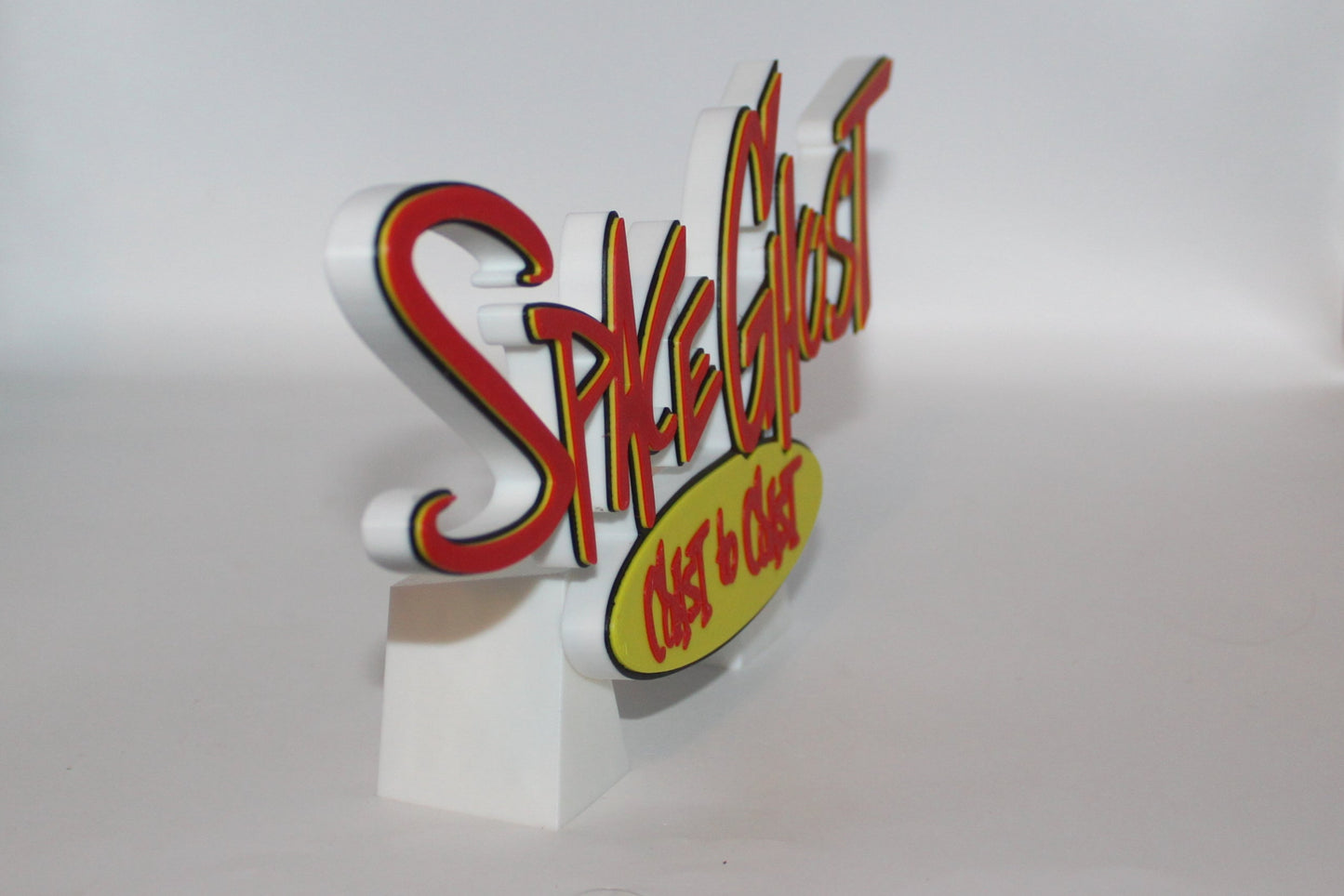 Space Ghost Coast to Coast 3D printed Logo Sign Wall Desk Shelf Art