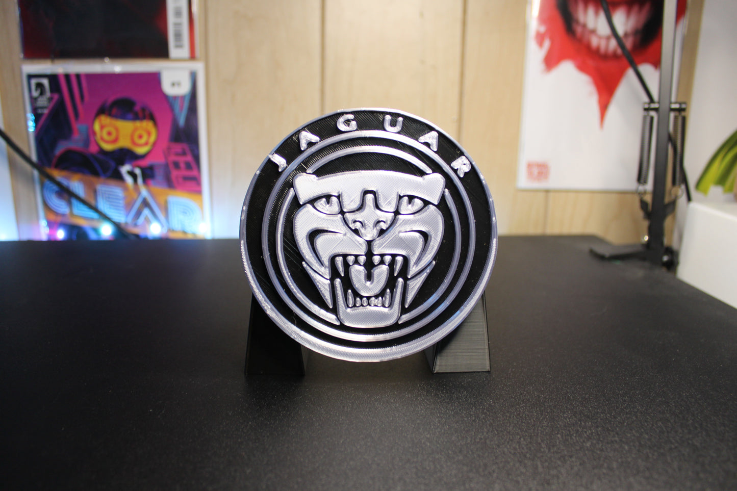 Jaguar 3D printed Logo Sign Wall Desk Shelf Art