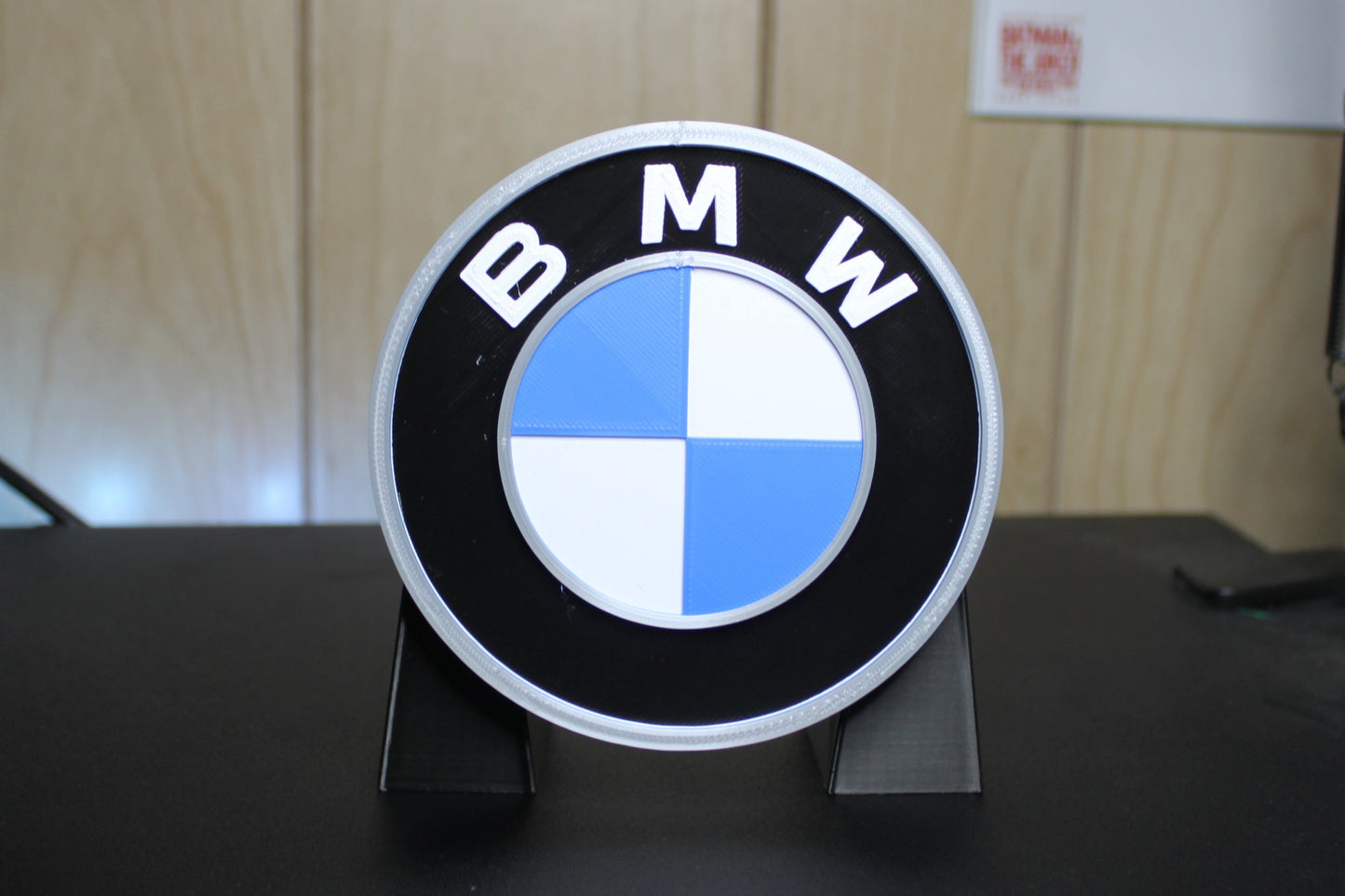 BMW 3D printed Logo Sign Wall Desk Shelf Art