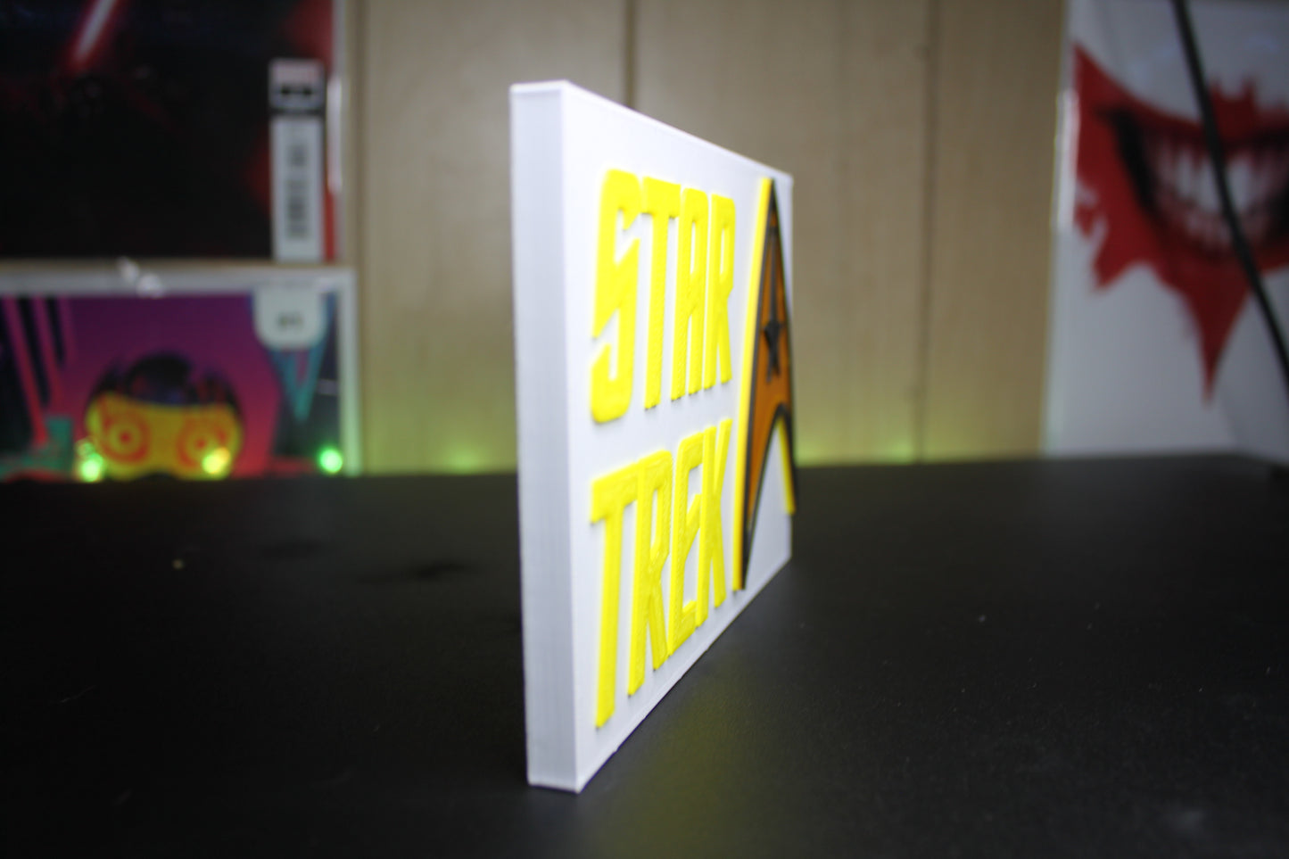 Star Trek 3D printed Logo Sign Wall Desk Shelf Art