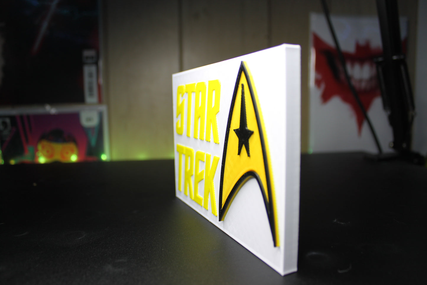 Star Trek 3D printed Logo Sign Wall Desk Shelf Art