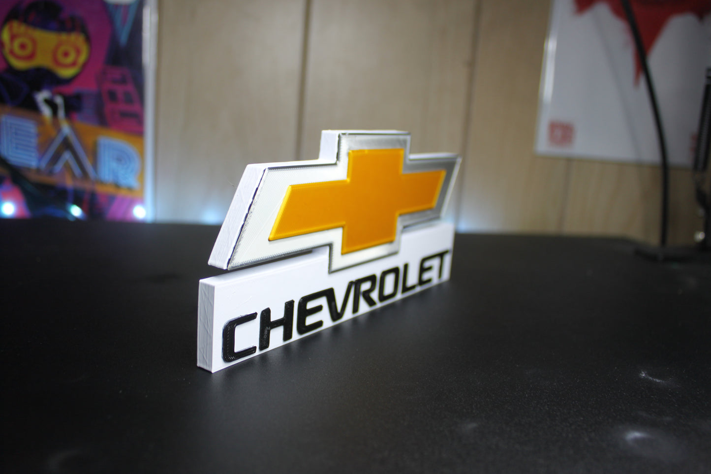 Chevrolet 3D printed Logo Sign Wall Desk Shelf Art