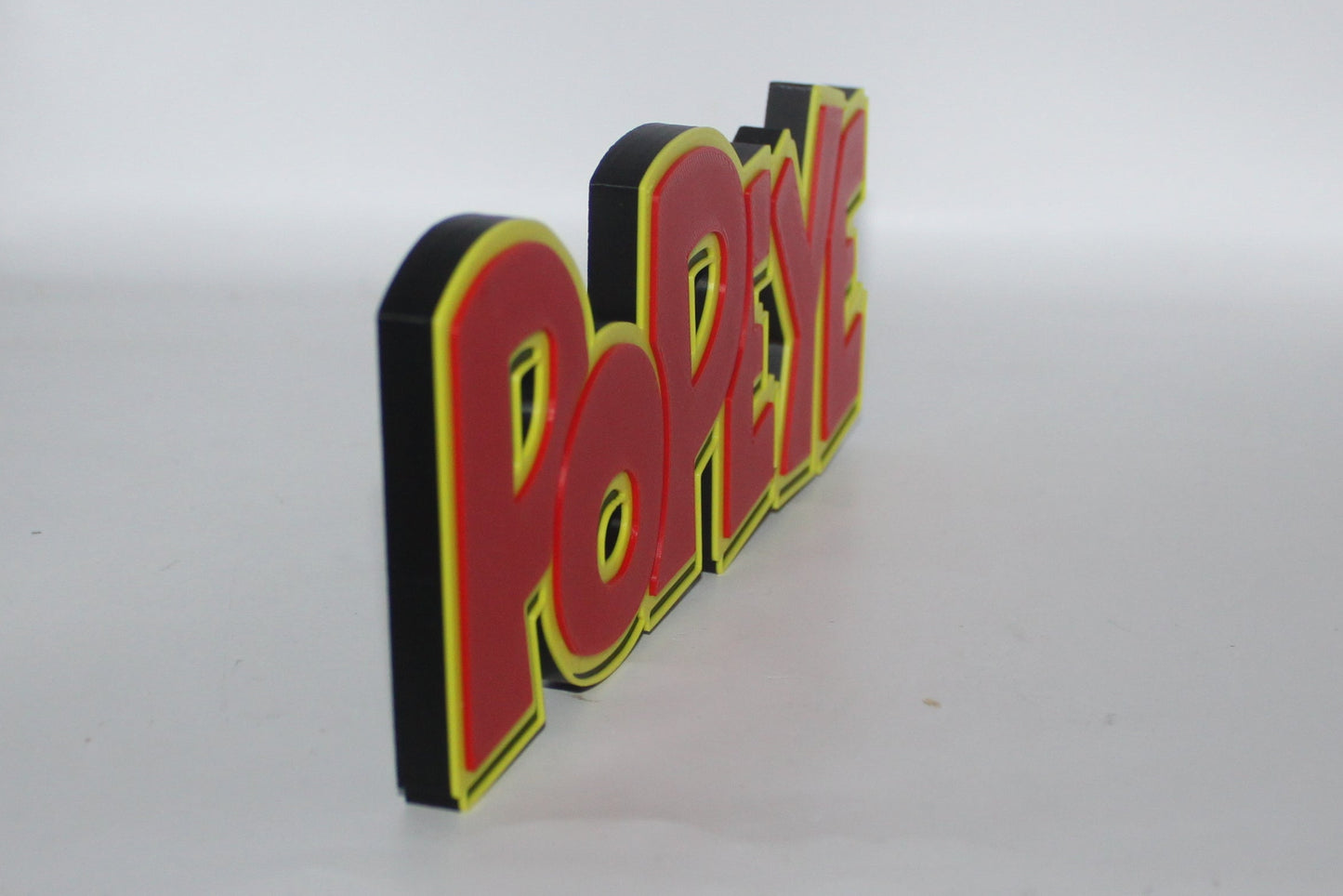 Popeye 3D printed Logo Sign Wall Desk Shelf Art