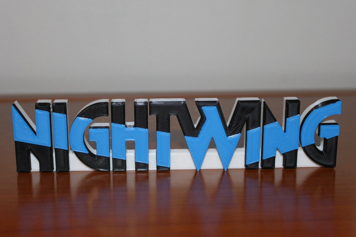 Nightwing 3D printed Logo Sign Wall Desk Shelf Art