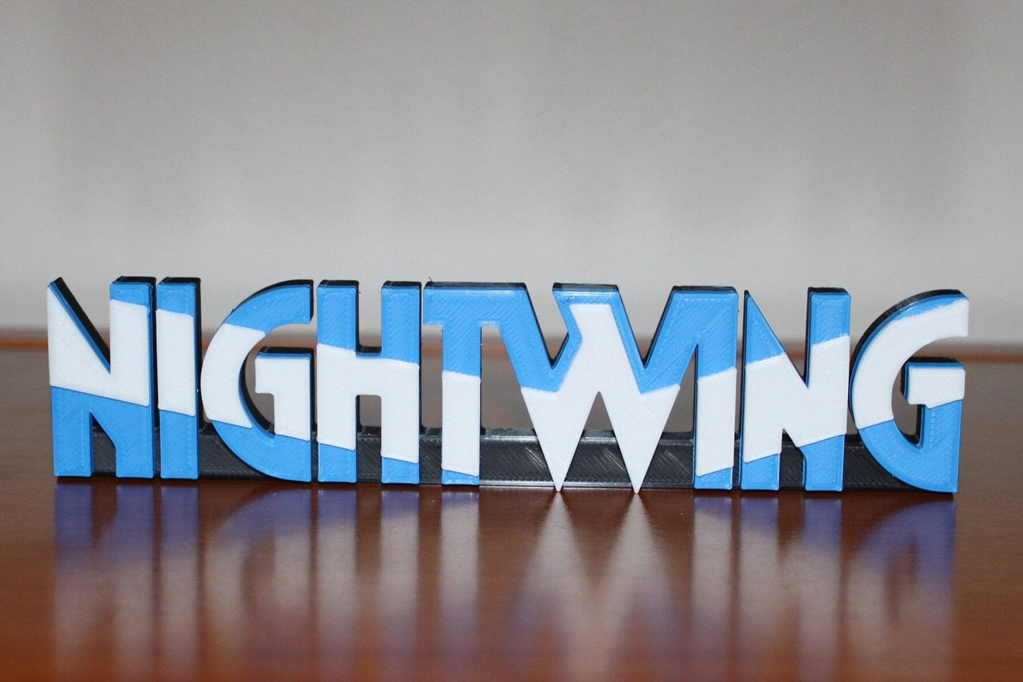 Nightwing 3D printed Logo Sign Wall Desk Shelf Art
