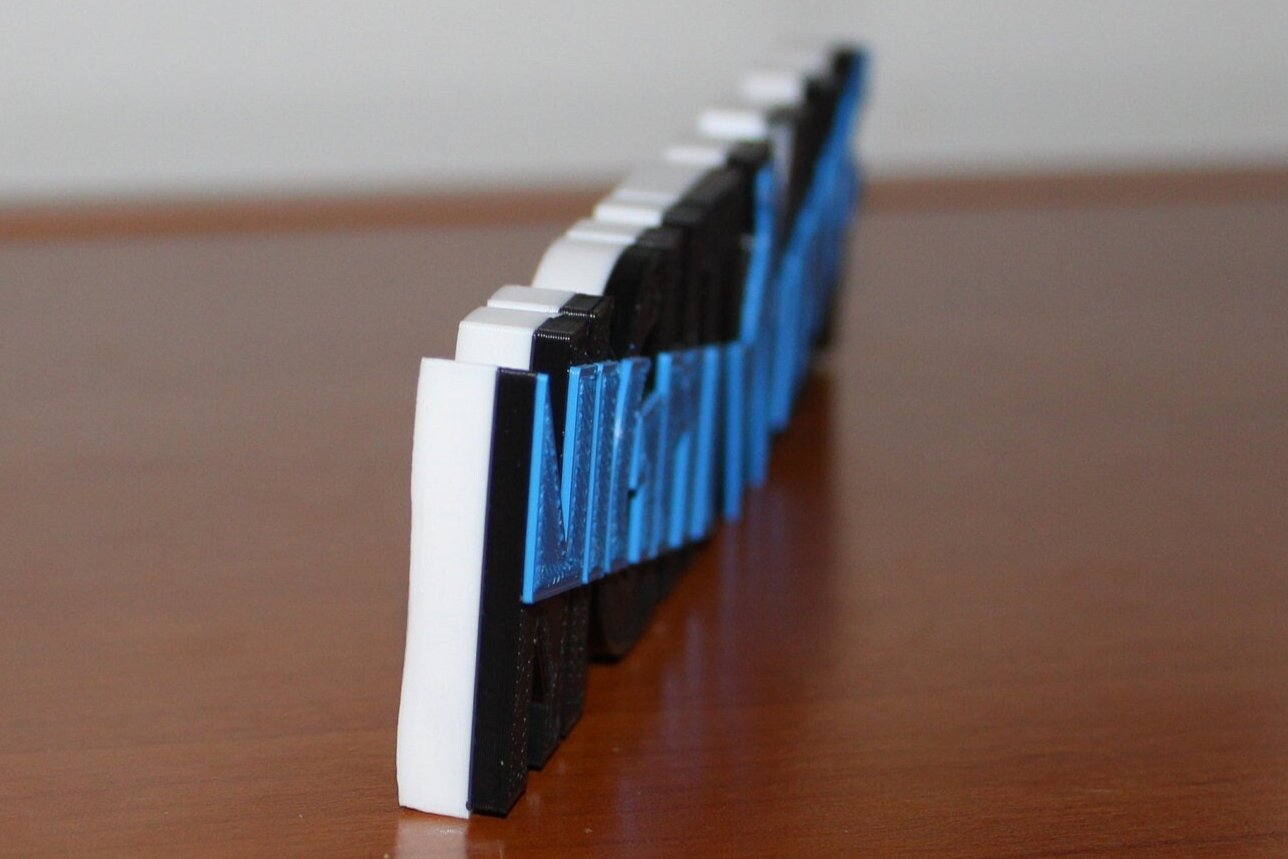 Nightwing 3D printed Comic Logo Art