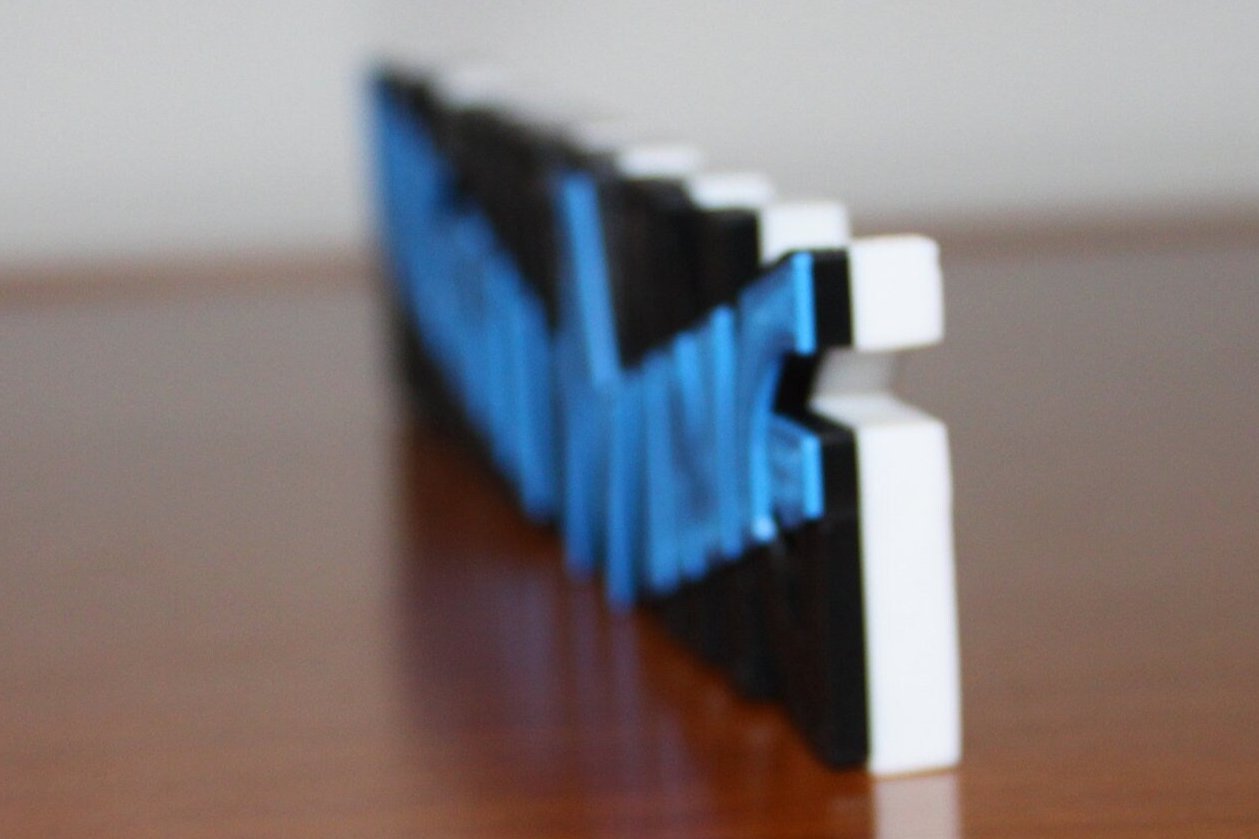 Nightwing 3D printed Comic Logo Art