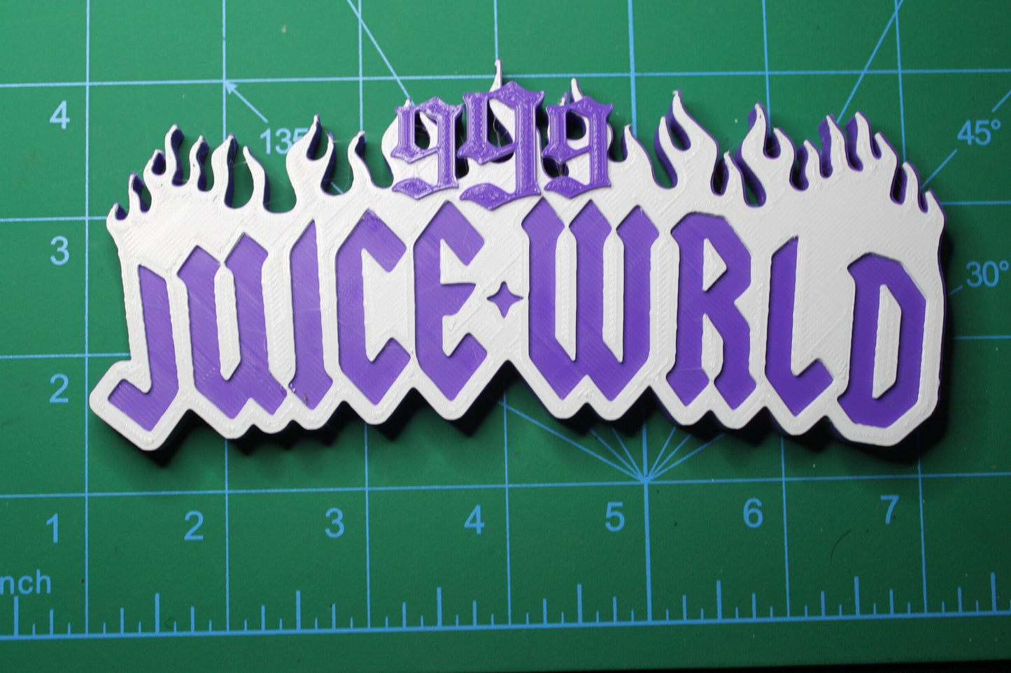 Juice WRLD 3D Printed Logo Art
